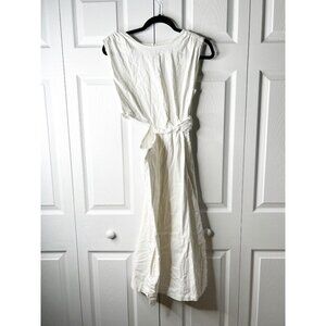 Love, Whit White Cutout Cap Sleeve Sheath Side Slit Midi Dress Women's Size 0
